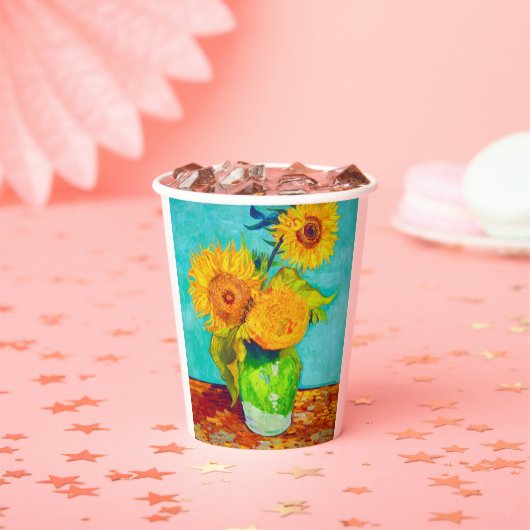 ファンゴッホひまわり 紙コップ (インサイチュ)