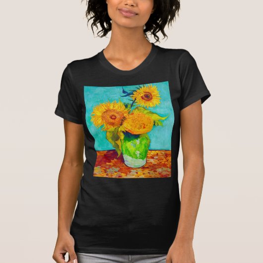 ファンゴッホひまわり Tシャツ (正面)