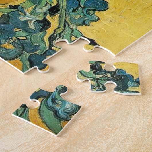 ファンゴッホアイリスズベイザーイエロ絵画フローラ ジグソーパズル (側面)