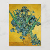ファンゴッホアイリスズベイザーイエロ絵画フローラ ポストカード (正面)