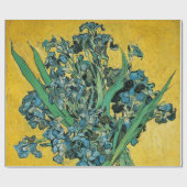 ファンゴッホアイリスズベイザーイエロ絵画フローラ ラッピングペーパー (フラット)