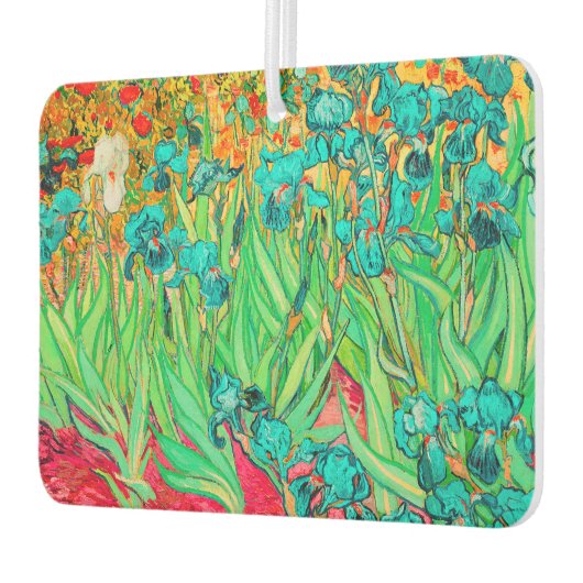 ファンゴッホアイリスティール（緑がかった色） カーエアーフレッシュナー (左)