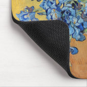 ファンゴッホアイリスベイラーブルーブルーフローラブーケファインアート マウスパッド (コーナー)
