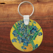 ファンゴッホアイリス付き花瓶 キーホルダー (正面)