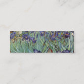 ファンゴッホアイリス印象派絵画の スキニー名刺 (裏面)