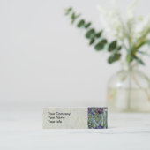 ファンゴッホアイリス印象派絵画の スキニー名刺 (スタンド正面)