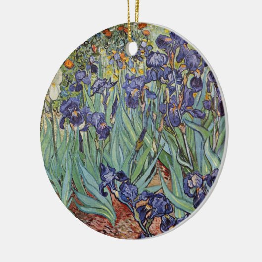 ファンゴッホアイリス印象派絵画の セラミックオーナメント (左)