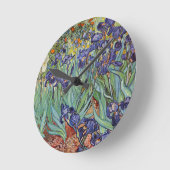 ファンゴッホアイリス印象派絵画の ラウンド壁時計 (傾斜)