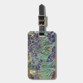 ファンゴッホアイリス印象派絵画の ラゲッジタグ (正面縦)