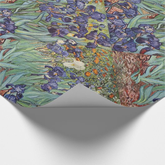 ファンゴッホアイリス印象派絵画の ラッピングペーパー (角)