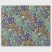 ファンゴッホアイリス印象派絵画の ラッピングペーパー (フラット)