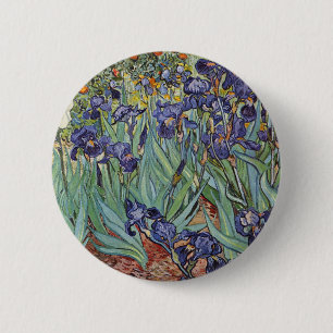 ファンゴッホアイリス印象派絵画の 缶バッジ