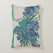 ファンゴッホアイリス絵画花瓶の印象主義 アクセントクッション (正面(垂直))