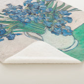 ファンゴッホアイリス絵画花瓶の印象主義 シェルパブランケット (3/4)