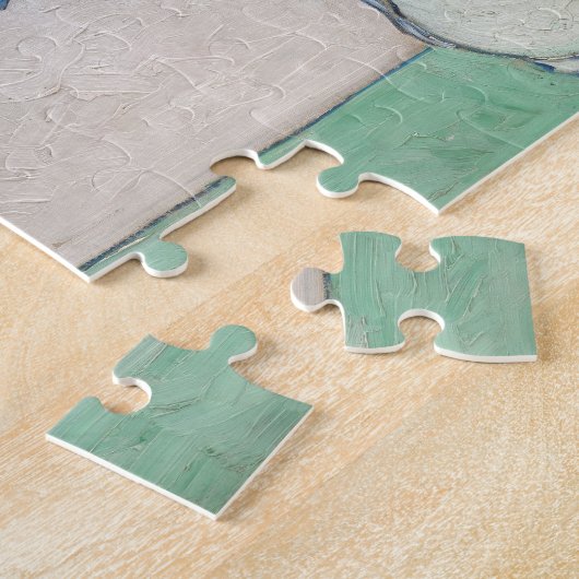 ファンゴッホアイリス絵画花瓶の印象主義 ジグソーパズル (側面)