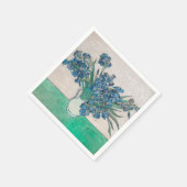 ファンゴッホアイリス絵画花瓶の印象主義 スタンダードカクテルナプキン (角)