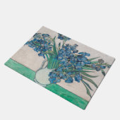 ファンゴッホアイリス絵画花瓶の印象主義 ドアマット (アングル)