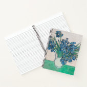 ファンゴッホアイリス絵画花瓶の印象主義 ノートブック (内部)