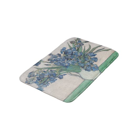 ファンゴッホアイリス絵画花瓶の印象主義 バスマット (アングル)