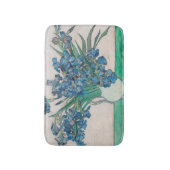 ファンゴッホアイリス絵画花瓶の印象主義 バスマット (正面縦)