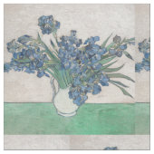 ファンゴッホアイリス絵画花瓶の印象主義 ファブリック (クローズアップ)