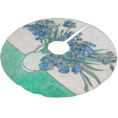 ファンゴッホアイリス絵画花瓶の印象主義 ブラッシュドポリエステルツリースカート (アングル)