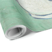 ファンゴッホアイリス絵画花瓶の印象主義 ラッピングペーパー (ロールコーナー)