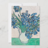 ファンゴッホアイリス絵画花瓶の印象主義 招待状 (裏面)