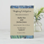 ファンゴッホアイリス絵画花瓶の印象主義 招待状 (スタンド正面)