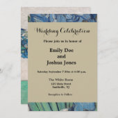 ファンゴッホアイリス絵画花瓶の印象主義 招待状 (正面/裏面)