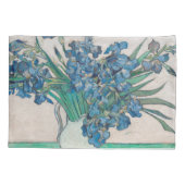 ファンゴッホアイリス絵画花瓶の印象主義 枕カバー (裏面)