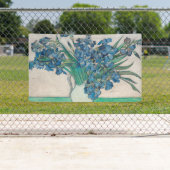 ファンゴッホアイリス絵画花瓶の印象主義 横断幕 (インサイチュ)