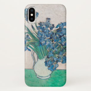 ファンゴッホアイリス絵画花瓶の印象主義 iPhone X ケース