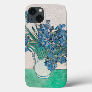 ファンゴッホアイリス絵画花瓶の印象主義 iPhone 13ケース