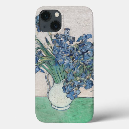 ファンゴッホアイリス絵画花瓶の印象主義 Case-Mate iPhoneケース (裏面)
