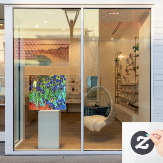 ファンゴッホアイリス ウィンドウサイン (店舗窓)