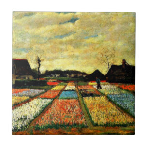 ファンゴッホアート:オランダの花壇 タイル