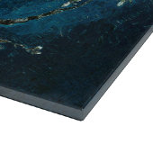 ファンゴッホアーモンドの花：暗いティール（緑がかった色） カッティングボード (角)