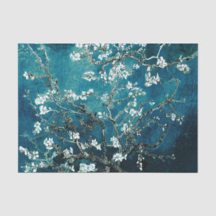 ファンゴッホアーモンドの花:暗いティール(緑がかった色) 薄葉紙