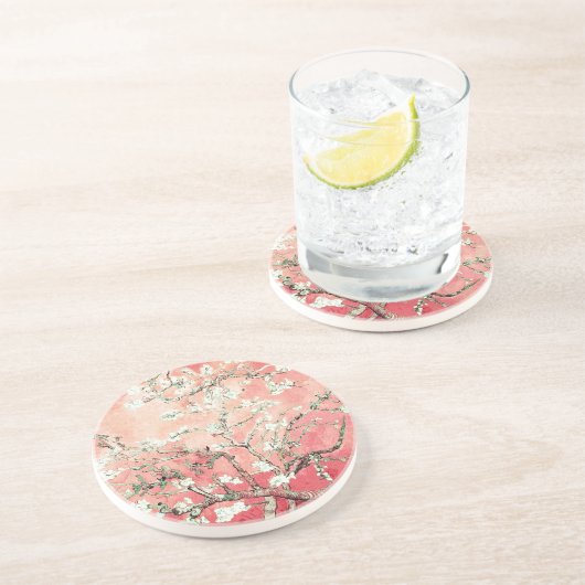 ファンゴッホアーモンドフラスピーチ コースター (側面)