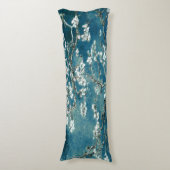 ファンゴッホアーモンドフラズダークティール（緑がかった色） ボディピロー (正面縦)