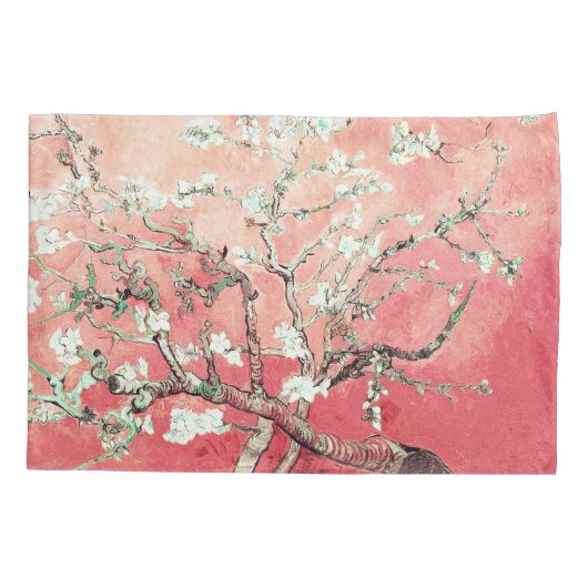 ファンゴッホアーモンドフラムス桃 枕カバー (裏面)