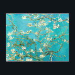 ファンゴッホアーモンドフラムス ポストカード<br><div class="desc">"ヴァンゴッホ"，ビンセント， "アーモンドの花"，花，有名絵画な，ヴィンテージ，芸術，フローラ，青</div>