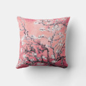 ファンゴッホアーモンドブロッサムピーチピンク クッション (裏面)