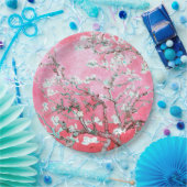 ファンゴッホアーモンド咲きピンクブルー ペーパープレート (パーティー)