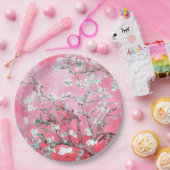 ファンゴッホアーモンド咲きピンクブルー ペーパープレート (パーティー)