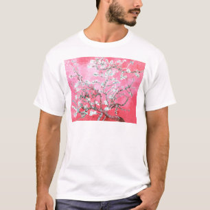 ファンゴッホアーモンド咲きピンクブルー Tシャツ