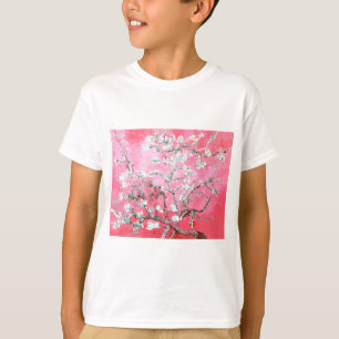ファンゴッホアーモンド咲きピンクブルー Tシャツ