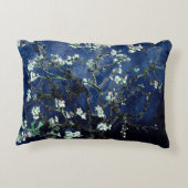 ファンゴッホアーモンド花ミッドナイトブルー アクセントクッション (裏面)