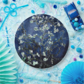 ファンゴッホアーモンド花ミッドナイトブルー ペーパープレート (パーティー)